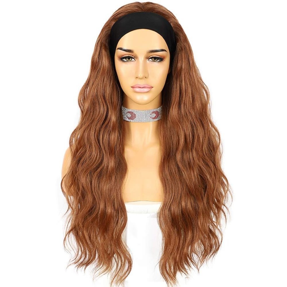 Brown Headband Hair Wigs